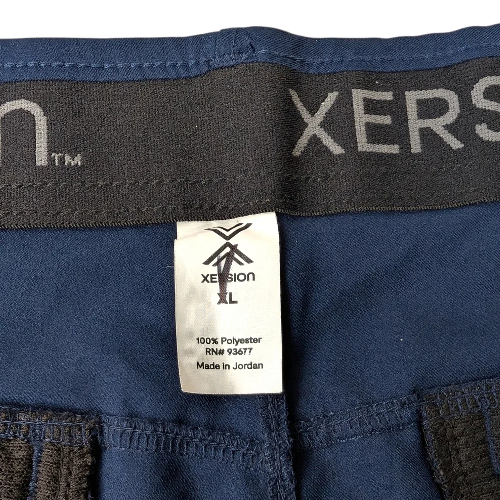 Xersion Mens XL Quick Dry Golf Shorts Blue Athletic Performance Chino Pockets